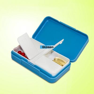 China Travelling Convenient White Mini Pill Case Economical OEM / SGS for sale