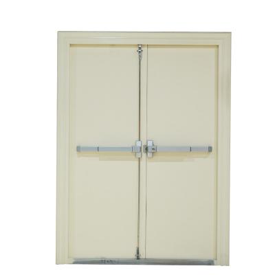 China QIANYITA China Fire Protection Emergency Exit Metal Steel Door With Panic Push Bar Exterior for sale