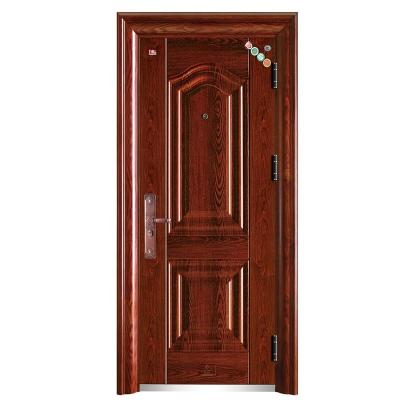 China Hot Sale Factory Price Fire Protection Security Steel Door Single Leaf Chinese Exterior Front Entrance for sale