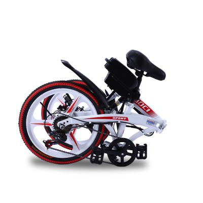 China New Product 350W High Carbon Electronic Remote Control Electric Bicycle Motor Steel Brushless Electric Foldable Bicycle for sale