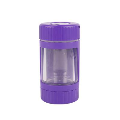 China Tight Storage Herb Stash Container Led Magnifying Mag Borosilicate Glass Air Jar Hot Selling Storage for sale