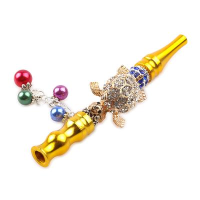 China For Hookah Shisha Accessories Wholesale Portable Hookah Mouthpiece Design Smoke Shop Metal Smoking Cool Pipe for sale