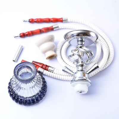 China Cheap Smoking Hookah Mini Small Hookah With Two Unit Shisha Tool Lens China Factory Wholesale Hookah Smoke Stores Supplies Hose for sale