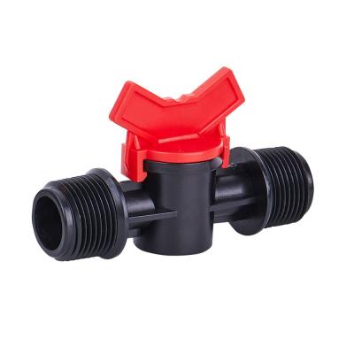 China PE or PVC pipe china suppliers china suppliers drip fitting mini valve thread barbed valve for PE pipe for irrigation for sale