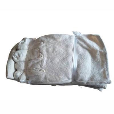 China Brand New High Quality Heat Resistant Safety Work Cotton Canvas Gloves for sale