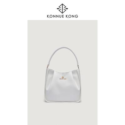 China KONNUE KONG Fashion Big Top Handle Luxury White Color Ladies Handbags Leather Crossbody Bag Capactiy for sale