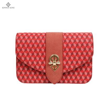 China Newest High Quality KONNUE KONG 2021 Women's Elegant Lady Crossbags PU Leather Handbags And Shoulder Bag With Customized Logo for sale