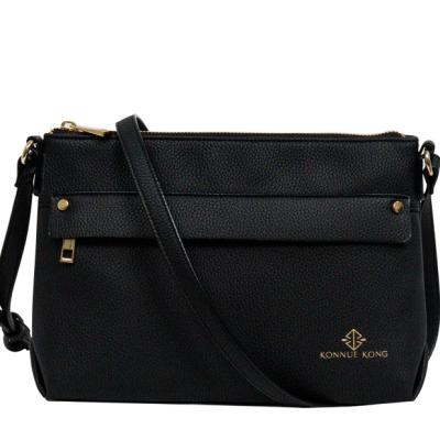 China 2021 New High Quality KONNUE KONG Fashion Women PU Leather Cross - Body Bags Female Daily Bag With Adjustable Strap for sale