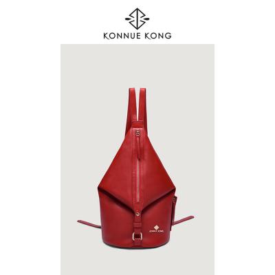 China KONNUE KONG Waterproof Luxury Backpacks Waterproof Genuine Leather Bagpack Laptop Backpack for sale