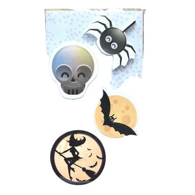 China Self Adhesive Customized Printing Sticky Notepad With Halloween Design for sale