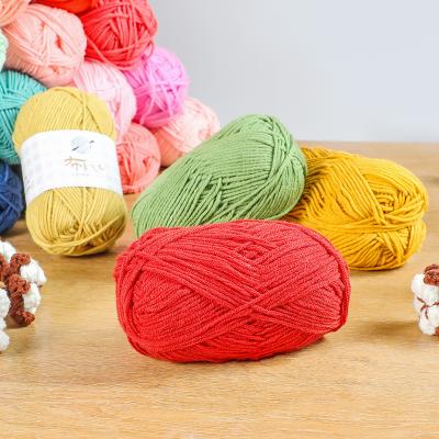 China China 2021 DIY Dyed Hand Knitting 60%Cotton 40%Acrylic Yarn Fancy Yarn Milk Yarn for Sweaters and Scarf for sale