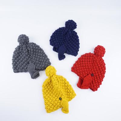 China New Single Day Medium Buddhist Head Hat Autumn And Winter Women&'S Wool Knitted Ear-Hat Hand - Fashion Woven Hat Knit Hat for sale