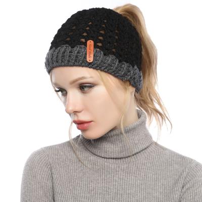 China Fashion Warm Winter Hat Winter Ladies Medium High Quality Knitted Woolen Hat for sale