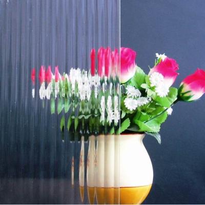 China Door 4mm 5mm 6mm Clear Patterned Glass 8mm Thick for sale