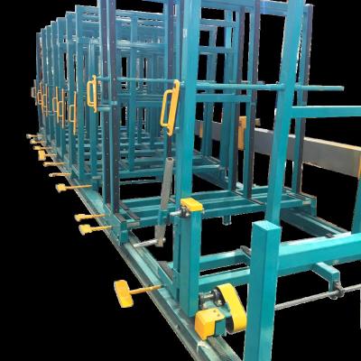 China Auto& manual automatic movable glass storage racks for stock glass for sale