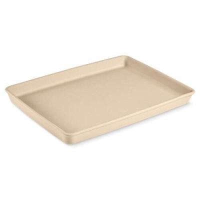 China Sustainable Large Unglazed Stoneware Ceramic Bar Pan Baking Dish for sale