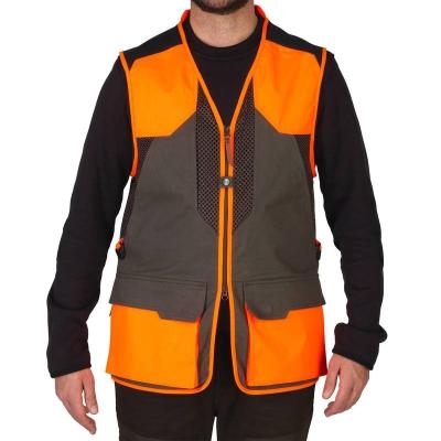 China Safety Protection Fishing Hunting Vest Comfortable Reflective Orange Fall for sale