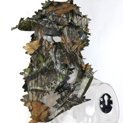 China Lightweight 3d Camouflage Leafy Full Cover Camouflage Hat Hunting Face Mask Coverall for sale