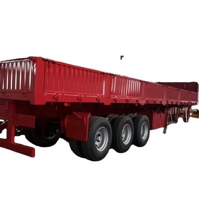 China China 3 Axle Truck Trailer CIMC Brand 30-40 Ton Side Wall Cargo Trailer Manufacturers for sale