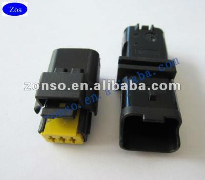 China 3 Way Black Sicma / FCI Automotive Male Female Connector for sale