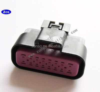 China 16pin automotive female auto sealed connector Delphi pa66 gf30 for sale