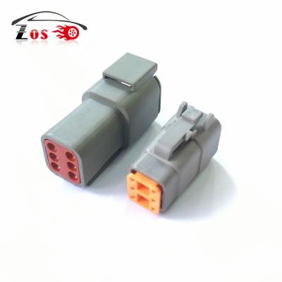 China High Quality Automotive DTM German Male Female Waterproof 6 Pin Connector DTM06-6S DTM04-6P Kit for sale