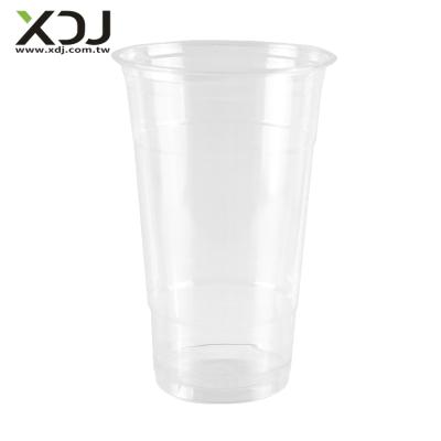 China Taiwan Recyclable 24 Ounce Plastic Cups for Coffee and Milk Tea Beverage Mug PET Cold Cup for sale