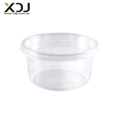 China Taiwan Sustainable 12oz 117 mm Disposable Clear PET Cup For Food Container for sale