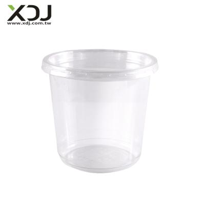 China Taiwan Sustainable 24 Oz 117 Mm Disposable Clear PET Cup For Food Container for sale