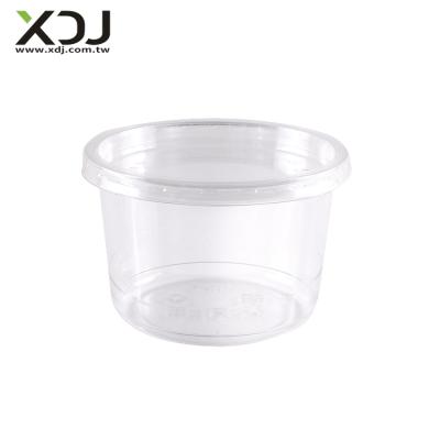 China Taiwan Recyclable Plastic Food Packaging Take Out Food Container 16 Ounce 117 Mm Cup PET Groceries For Food Container for sale