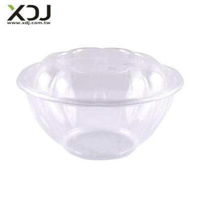 China Taiwan 32oz Disposable PET Salad Bowl Take Out Food Container for sale