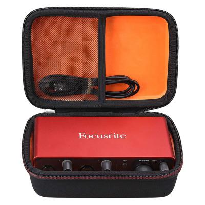 China Lightweight Custom Hard Shell Portable EVA Carrying Case For Focusrite Scarlett 2i2 Protective Case Travel Box for sale