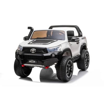 China Ride On Toy Licensed Toyota Hilux Two Seat Electric Truck Car For Kid Children Baby Electric Car for sale