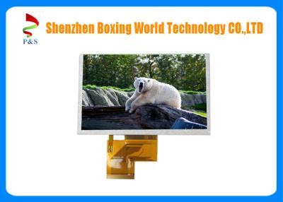 China Pantalla táctil capacitiva de TFT LCD de 5 pulgadas 800 * 480 brillo de la resolución 450 en venta