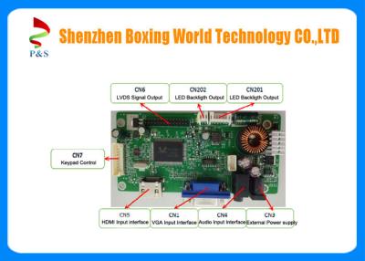 中国 12V DC TFT LCDのコントローラ ボードLCD A/Dの管理委員会VGA + HDMIインターフェイス 販売のため