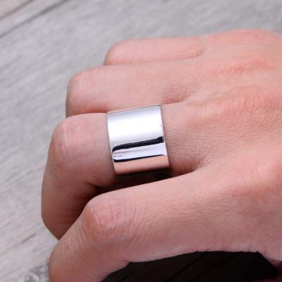 China No Fade No Fade Men's Sweet No Fade Sterling Silver Opening Couples Ring and Women's 999 Adjustable Wide Ring for sale