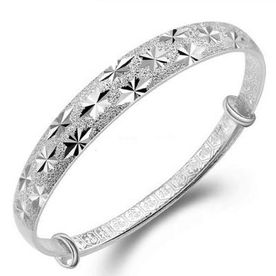 China No Fade No Fade Valentine's Day 990 Sterling Silver Stars Adjustable Bracelet for sale