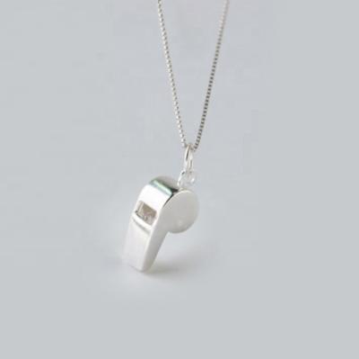 China No Fade Fashion Personalized 925 Sterling Silver Whistling Necklace Pendant Charm for sale