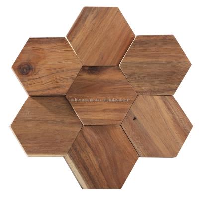 China Wholesale Modern Luxury Interior Mosaic Panel Wood Shape Flower Decorative Wall Mosaic Tiles for sale