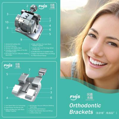 China Zilveren orthodontische beugels Middelgrootte Voor een effectieve tandbalans Te koop