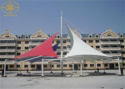 China Customized Membrane Structure Architecture Q235 Steel Structure For Hotel for sale