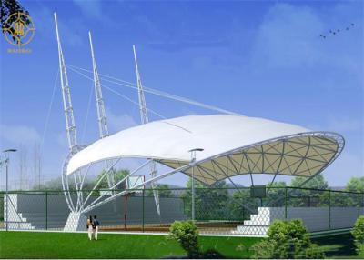 China 1100g PVDF Membrane Tensile Shades For Stadium Bleachers for sale