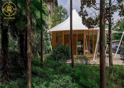 中国 Prefab House 2 People Heavy Steel Structure Luxury Resort Tents With Wooden Flooring And Ventilation 販売のため