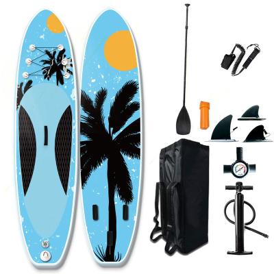 China PVC+ EVA Superior New Design OEM Inflatable Dot + Sup Stand Up Board Surfing Longboard Surfboard For Water Sports for sale