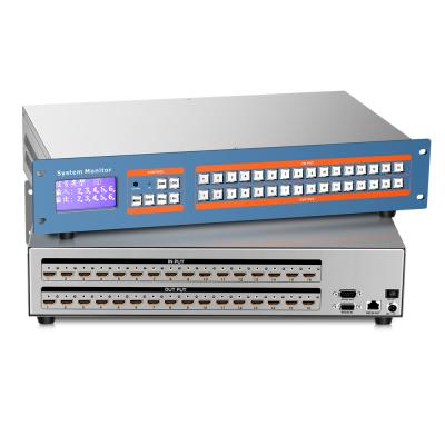 China 16X16 2U 3D Rackmount HDCP 4Kx2K IR RS232 and WEB Control Video Wall Matrix Switch 4KM-1616 for sale