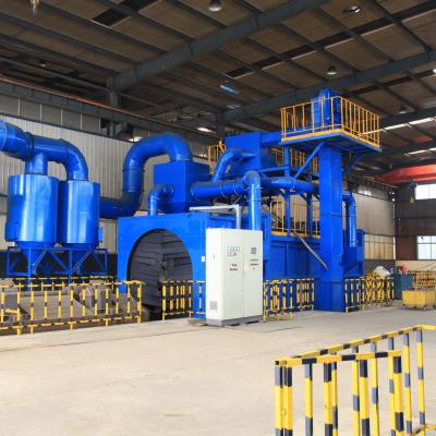 China Metal Descaling Sand Blasting Device For Clean Steel Pipe Outer And Inner Wall for sale