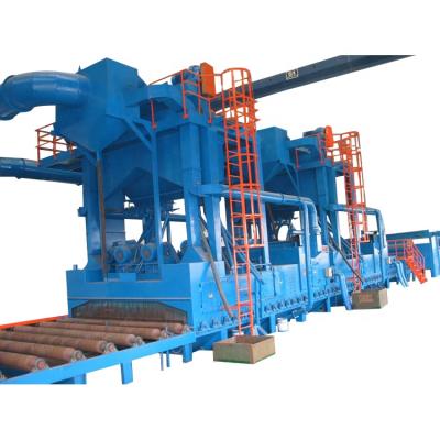 China Descaling Metal Profiles Steel Plate Sandblasting Machine Steel Sandblasting for sale