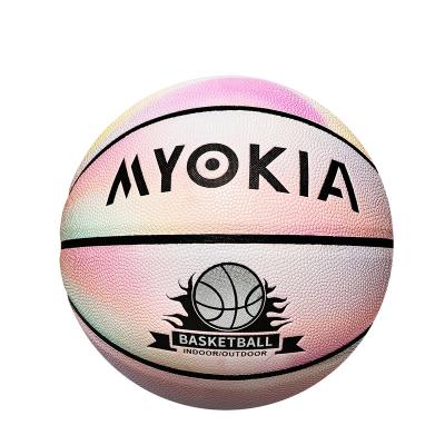 China High Quality Basketball Training Custom Customize Logo PU Printing Basketball Basketball Size 7 for sale