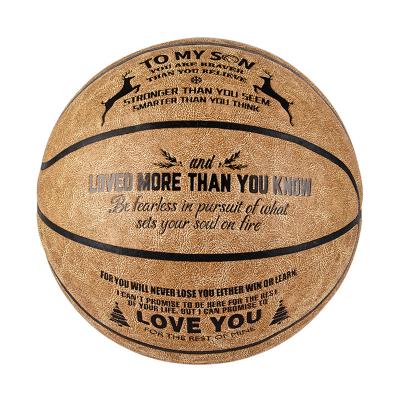 China Basketball Training 2023 Good Quality Factory Sale PU Leather Basketball Directly Hot Size 7 Basketball For Sports Ball for sale