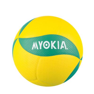 China Durable Hot Sellers PU Leather Soft Outdoor Volleyballs Custom Logo Volleyball Official Weight Size 5# Color Volleyball for sale